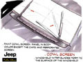Jeep Commander cowl screen
